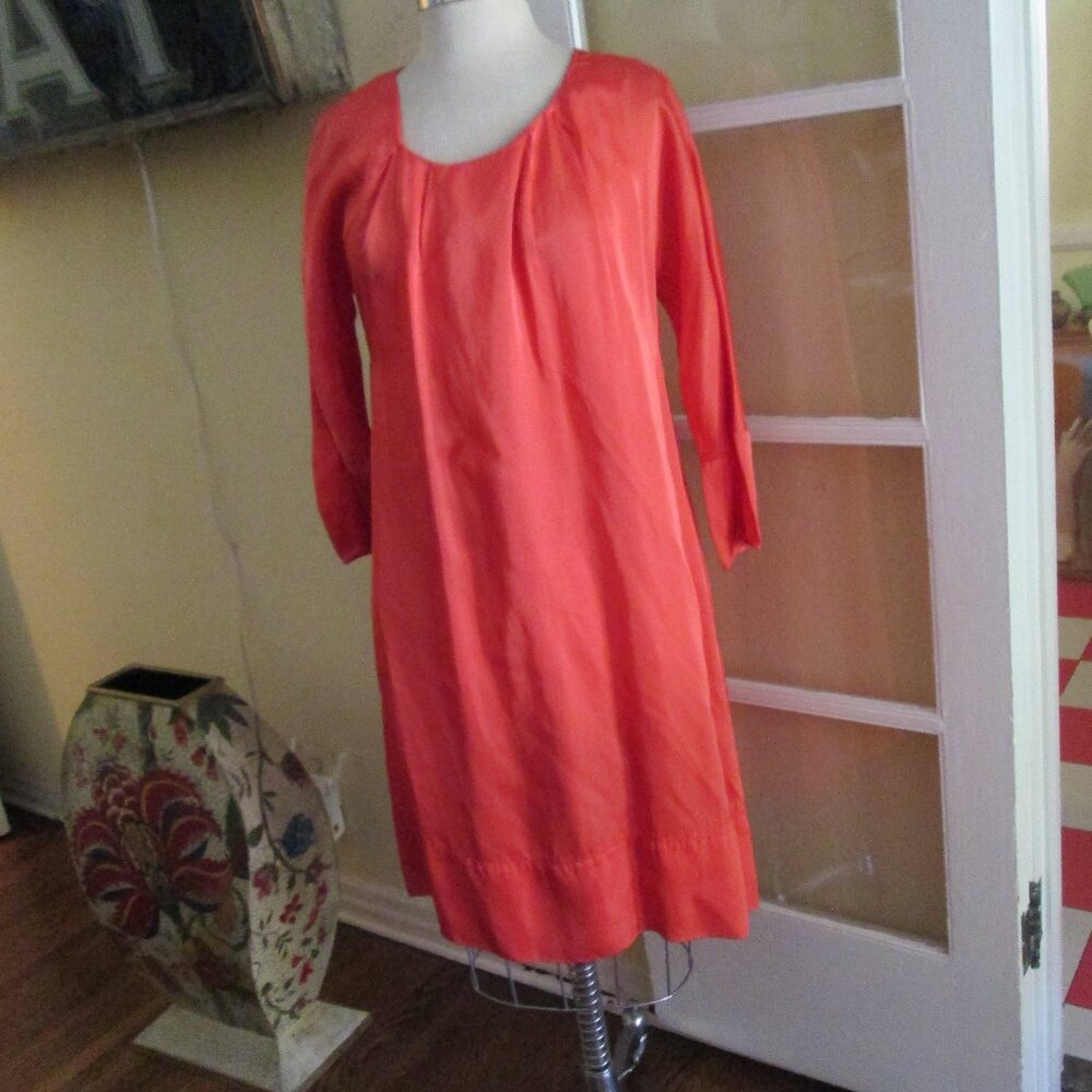 DKNY Women's Long Sleeve Dress - Red